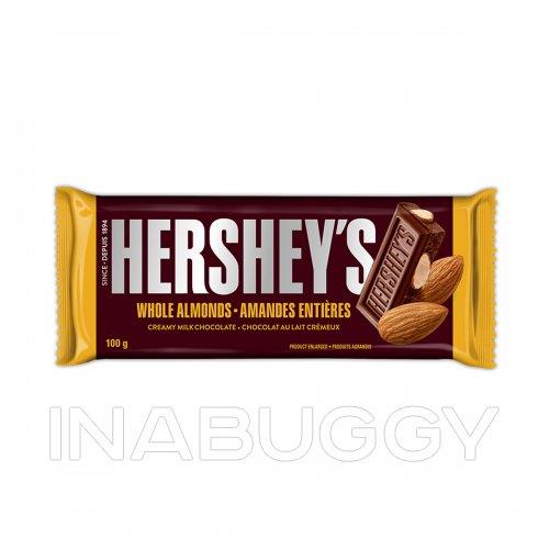 HERSHEYS WHOLE ALMONDS 100g
